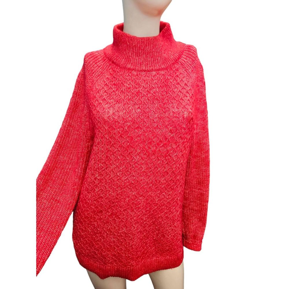 Talbots Pink Textured Sweater size Large Womens Fall Winter